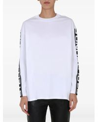 Stella McCartney - Round Neck Long Sleeve T-Shirt - Lyst