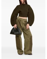 Cult Gaia - Ella Balloon-Sleeve Ribbed-Knit Sweater - Lyst