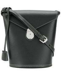 Calvin Klein Bolso bombonera con etiqueta colgante - Negro