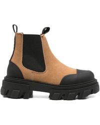 Ganni - Lug-Sole Chelsea Boots - Lyst
