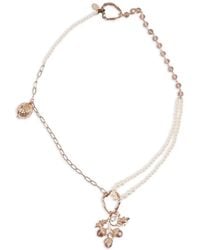 Weekend by Maxmara - Bead Charm Metal Necklace - Lyst
