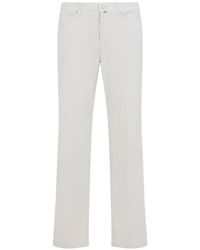 Kiton - Corduroy-Effect Straight-Leg Trousers - Lyst