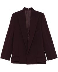 Victoria Beckham - Wool Crêpe Jacket - Lyst