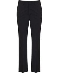 Fendi - Wool Pressed-Crease Trousers - Lyst