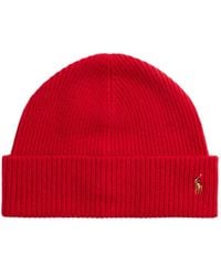 Polo Ralph Lauren - Gorro con logo Pony característico de lana - Lyst