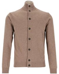 Al Duca d'Aosta - High-Neck Button-Up Cardigan - Lyst
