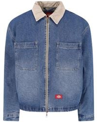 Dickies - Corduroy-Collar Denim Jacket - Lyst