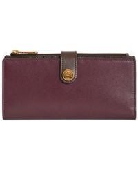 Etro - Pegasus-Button Leather Wallet - Lyst