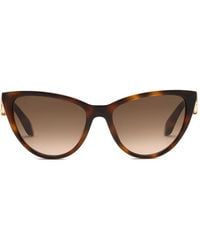 Roberto Cavalli - Cat-Eye Logo Sunglasses - Lyst