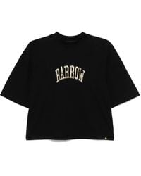 Barrow - T-Shirt Mit Logo-Stickerei - Lyst