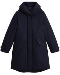 Woolrich - Prescott Hooded Wool Parka - Lyst