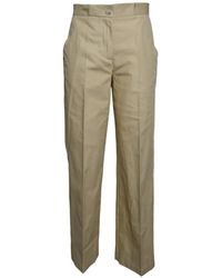 SOLOTRE - Pressed-Crease Trousers - Lyst