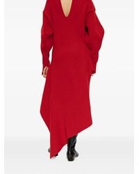 Givenchy - Slashed Wollen En Kasjmier Midi-Jurk - Lyst