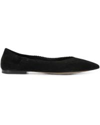 Pomme D ́Or - Suede Pointed-Toe Ballet Flats - Lyst