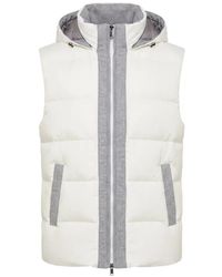Peserico - Chaleco Acolchado Con Capucha - Lyst