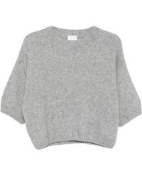 Allude - Short-Sleeve Crew-Neck Knitwear - Lyst