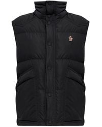 Moncler - Quilted Logo-Patch Gilet - Lyst