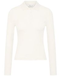 The Upside - Cruz Ribbed-Knit Polo Shirt - Lyst
