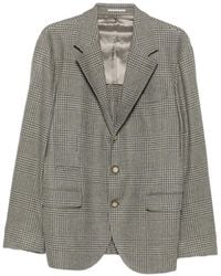 Brunello Cucinelli - Wool Single-Breasted Jacket - Lyst