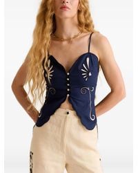 Carolina K - Monarca Embroidered Top - Lyst