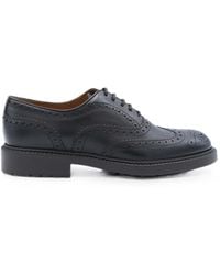 Doucal's - Brogue-Detail Leather Lace-Up Shoes - Lyst