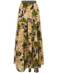 Anjuna - Adele Maxi-Rok Met Tropische Print - Lyst
