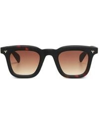 Okkia - Firenze Tortoiseshell-Effect Square-Frame Sunglasses - Lyst