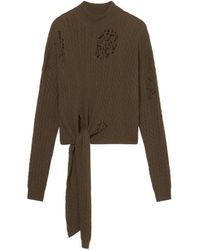Blumarine - Pullover Mit Schnürung - Lyst
