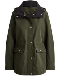Ralph Lauren - Hooded Funnel-Neck Coat - Lyst