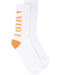 Amiri - Logo-Print Socks - Lyst