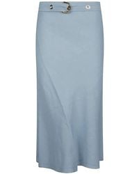 Pinko - Belted Eyelet-Embellished Midi Skirt - Lyst