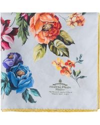Prada - Floral-print Twill Scarf - Lyst