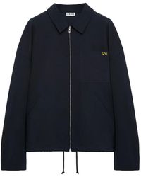 Loewe - Jacke Mit Logo-Stickerei - Lyst