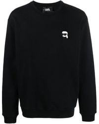 Karl Lagerfeld - Ikonik Sweatshirt aus Bio-Baumwolle - Lyst