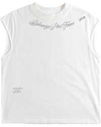 Balenciaga - Graphic-Print Tank Top - Lyst