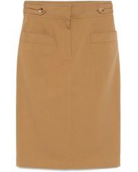 Chloé - Twill Midi-Rok - Lyst