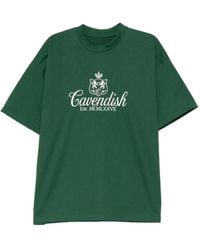 CAVENDISH® - Logo-Embroidered T-Shirt - Lyst
