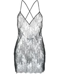 Maison Close - Rendez-Vous Floral-Lace Short Dress - Lyst