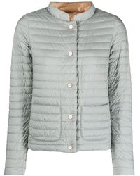 Herno - Single-breasted Padded Jacket - Lyst
