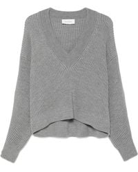 Sportmax - Ribbed-Knit Buttoned-Sleeves Sweater - Lyst