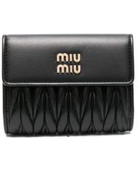 Miu Miu - Matelassé-effect Wallet - Lyst