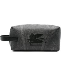 Etro - Trousse Da Bagno Con Logo Ricamato - Lyst