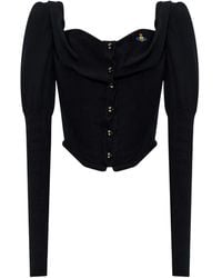 Vivienne Westwood - Bea Puff-Sleeve Corset Top - Lyst