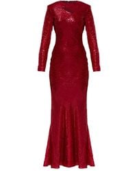 Self-Portrait - Cut-Out Long-Sleeved Dress - Lyst