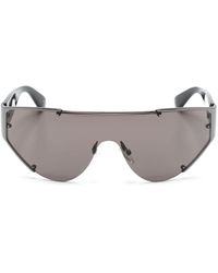 Alexander McQueen - The Grip Shield-Frame Sunglasses - Lyst