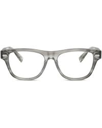Brunello Cucinelli - Bc3005 Rectangle-Frame Glasses - Lyst
