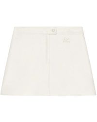 Courreges - Mini-Rok Met Logo - Lyst