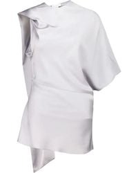 Stella McCartney - Draped Asymmetric Top - Lyst