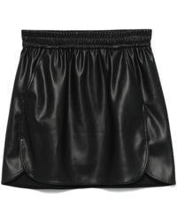 Twin Set - Faux-Leather Mini Skirt - Lyst