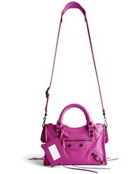 Balenciaga - Mini Le City Studded Shoulder Bag - Lyst